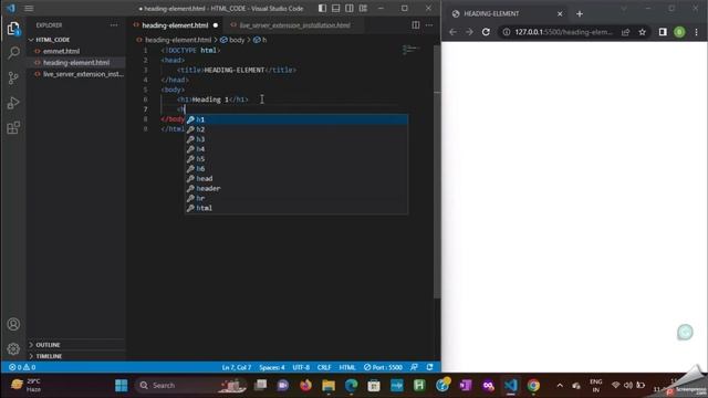 HEADING TAGS (H1 TO H6) || HOW TO WRITE HEADINGS USING H TAG || HTML Lecture - 5 || #html