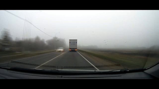 TimeLapse туман на трассе Р-119 г.Ливны - г.Орел смотреть онлайн