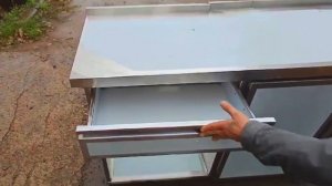 Стол Тумба со встроенными ящиками нерж