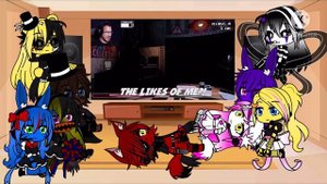 FNAF 1-2 Reacts to FNAF 1-3 Compilation by Markiplier(GLRV)