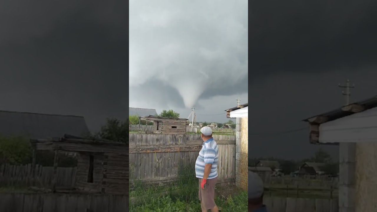 Торнадо, смерч в Башкирии. Как формируется смерч#смерч#ураган#природа#уфа#башкортостан#башкирия смотреть онлайн