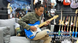 Ibanez Talman TM-302 in Blue Sparkle demo