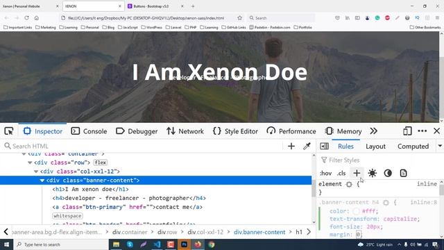 Banner Section Create a responsive website with SASS & Flexbox Part 6 смотреть онлайн