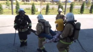 Тушение условного пожара и эвакуация персонала в торговом центре «Столица»