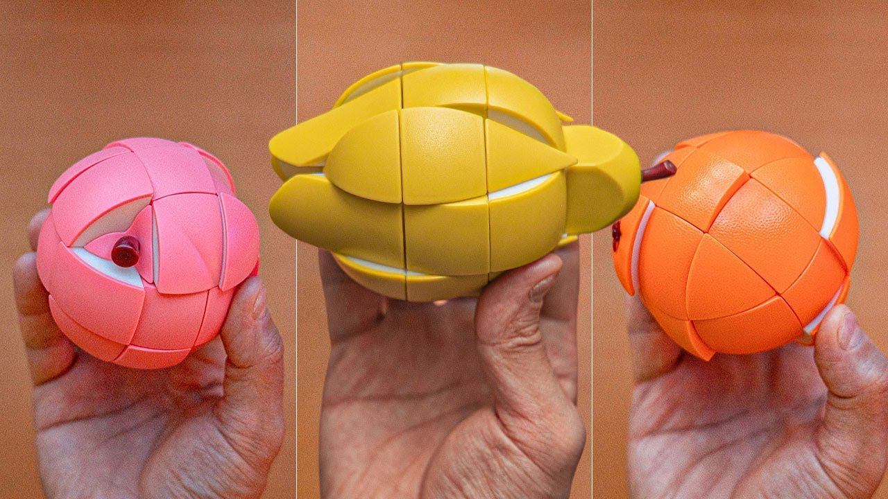 Как собрать КУБИК РУБИКА в форме Груши, Персика и Апельсина смотреть онлайн