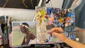 Этюд маслом, современный импрессионизм Фании Сахаровой