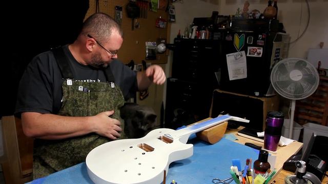 GIBSON LPJ wet sanding the color coat pt.10 | RATTLECAN GUITAR RESTORATIONS by James O’Rear смотреть онлайн