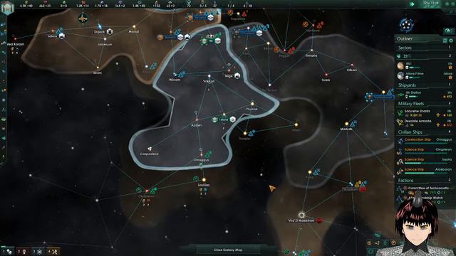 Stellaris Feudal Lithoid Hegemony Ep 1 (Version 3.4.3) смотреть онлайн