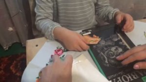 Распаковка и раскраска гравюры