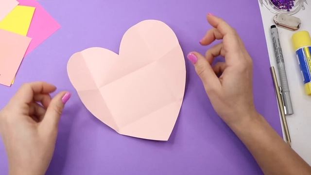 DIY Конвертик-Сердечко с сюрпризом за пару минут!