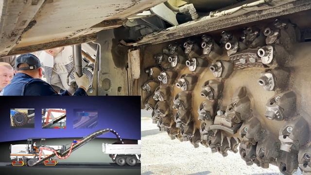 Знакомимся с устройством дорожной фрезы Wirtgen W200F со специалистами сервисной службы КЗТС Дормаш