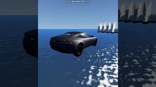 Aston Martin crash BeamNG Drive #shorts #youtubeshorts