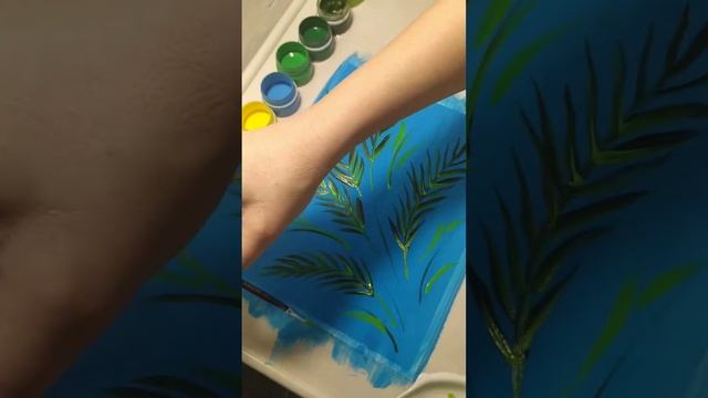 Видеозанятие "Рисуем веточку мимозы" смотреть онлайн