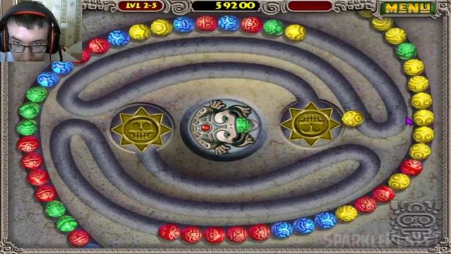 Играю в игру детства Zuma deluxe 1