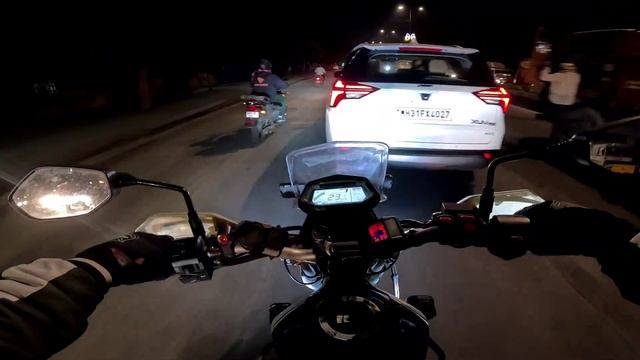 CHILL NIGHT BIKE RIDE POV ASMR• XPULSE 200 4V || GOPRO HERO 12