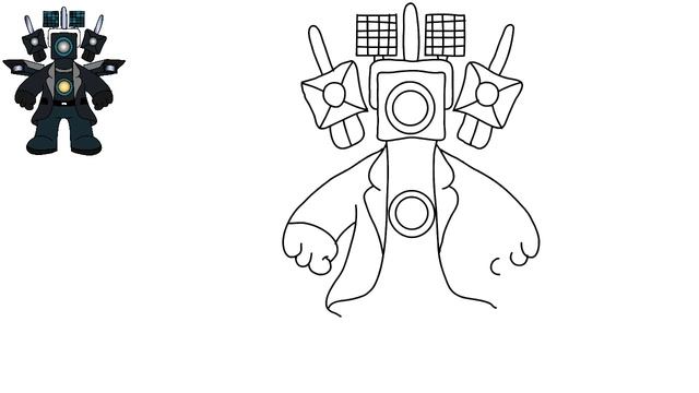 How to draw CAMERAMAN step by step #skibiditoilet #drawing смотреть онлайн