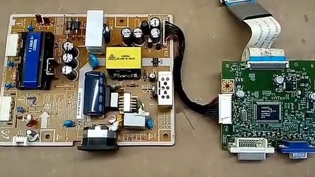 Placa fonte e placa lógica - Monitor Samsung T190 смотреть онлайн