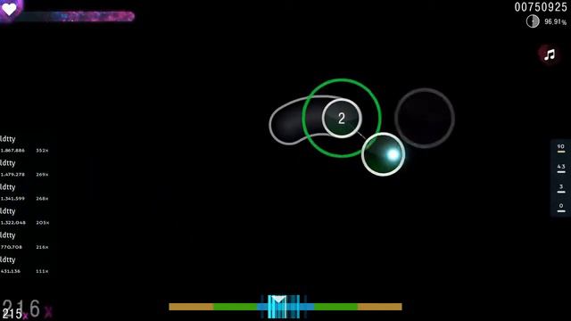 Я ПРЫГАЮ ВНИЗ HR  FC  В ОСУ!  OSU!