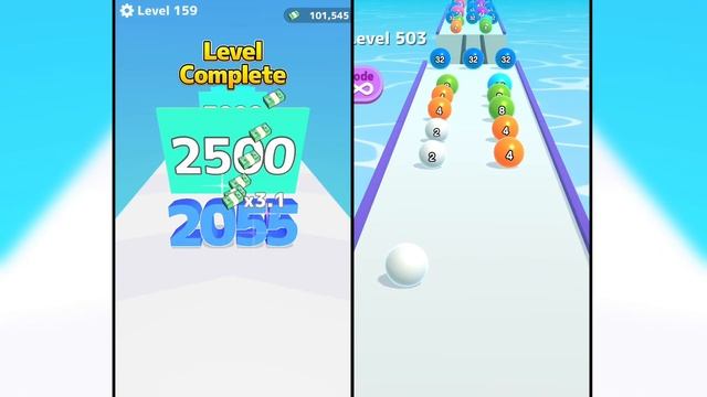 Ball Run 2048 vs Number Master Run and Merge - All Levels Gameplay Walkthrough Android iOS