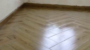 Укладка плитки елочкой под Паркет!