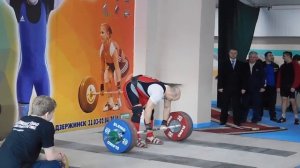 167кг. Толчок штанги. 2-ой подход.