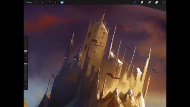 Fantasy Landscape castle speedpaint смотреть онлайн