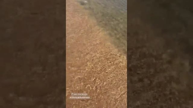 Анапа чистое море сегодня 25 августа 2022. Собственный пляж отеля Дель Мар Инн Витязево.