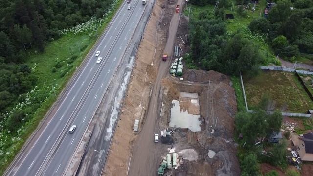 Пересечение ЦКАД-М10 и развязка около д.Ложки, 29.06.2021 смотреть онлайн