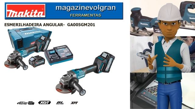 ESMERILHADEIRA ANGULAR   MAKITA  GA005GM201