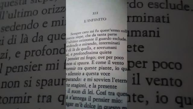 L'infinito - Giacomo Leopardi