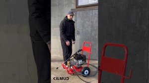 Аппарат высокого давления с бензиновым двигателем. Запуск. Проверка давления. Kilmud BM12/180C