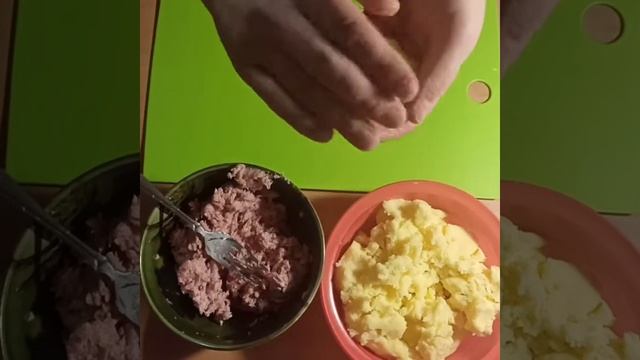 Картофельные шарики фаршированные фаршем