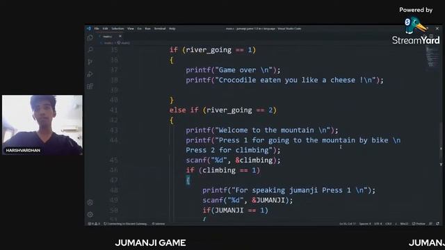 JUMANJI GAME BUILD ?? | C LANGUAGE| HANDS ON EXPERIENCE | EASY METHOD | GIT HUB INTRODUCTION ?? смотреть онлайн