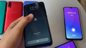 Alarm Clock 7 Phones Timer ON Samsung Galaxy Alarm & Honor 8A Emerald , Samsung A01 Red