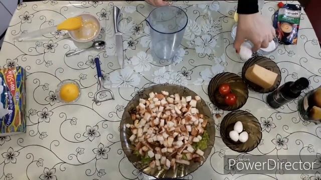 Салат ЦЕЗАРЬ! Готовим дома очень  вкусный салат #ЦЕЗАРЬ #Новогоднийстол