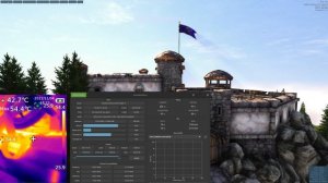 Testing Aorus RTX 3080 Ti on Heaven Benchmark using Thermal Camera