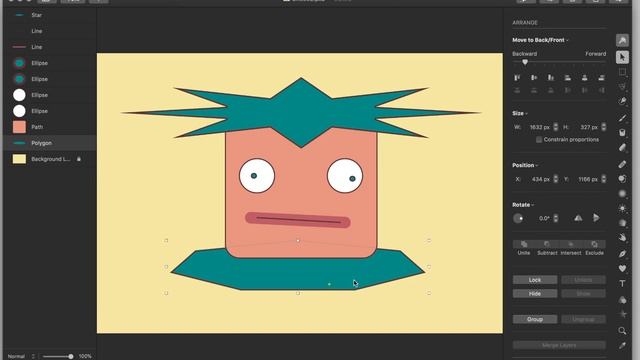 Using shapes in Pixelmator Pro to create an original character смотреть онлайн