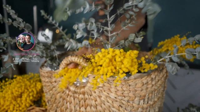 2 варианта корзины на 8 марта. Весенние корзины / Дмитрий Туркан #магияфлористики #азбукафлориста