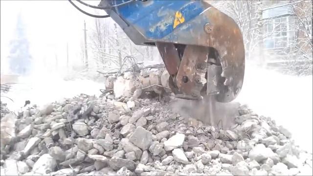 Бетонолом гидравлическая дробилка для бетона ARDEN BBH  после 6 лет эксплуатации смотреть онлайн