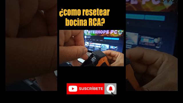 bocina  Bluetooth RCA reseteando #short