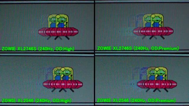 ZOWIE XL2746S VS ZOWIE XL2546 240Hz時の応答速度比較(5760FPS) смотреть онлайн
