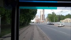 Уфимский трамвай. Час пик 10 маршрут. Проблемы? Ufa tram, line10.