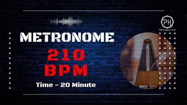 210 BPM Metronome | 20 Minute смотреть онлайн