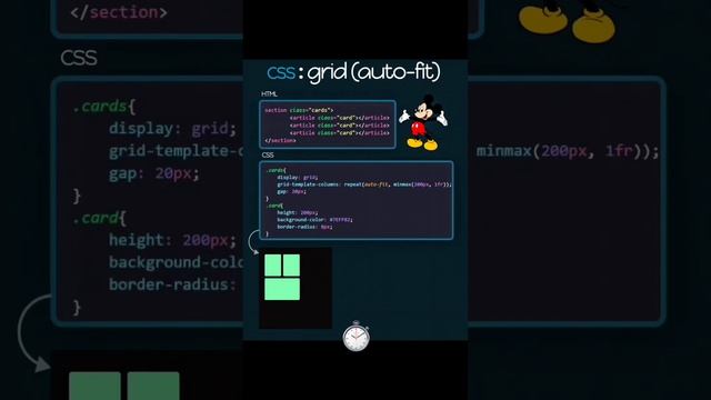 CSS: grid (auto-fit) ?? #css #grid #coding #developers #htmltutorial