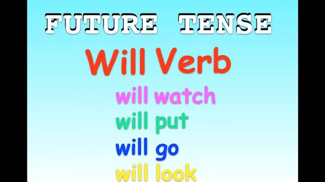 Verb Tense Basics Part 4: Future Tense A смотреть онлайн