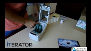 Видеоурок Zebra LP 2824 Plus  Загрузка фальцованной этикетки