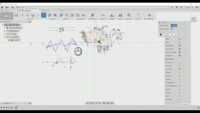 Fusion 360 - Scetch - 2.1 - Основные инструменты (Дополнение) смотреть онлайн