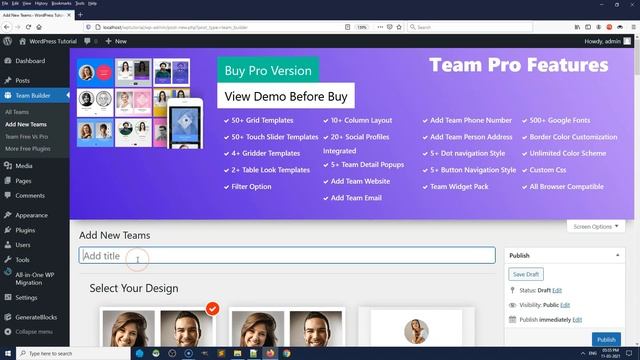 Tutorial: Wordpress Team Members Plugin смотреть онлайн