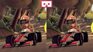 F1 Race Stars 3D VR video 3D SBS VR box google cardboard