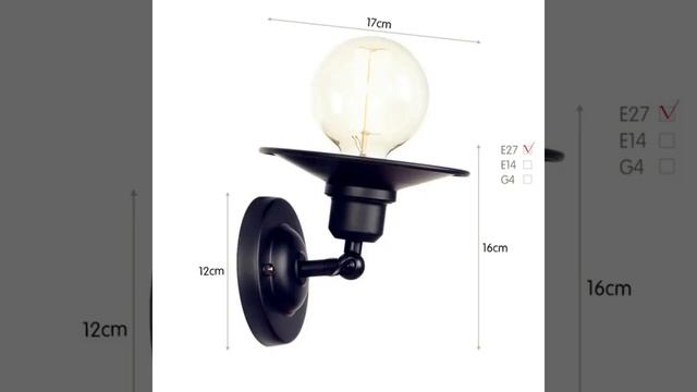 Ретро настенный светильник в скандинавском стиле, винтажный промышленный лофт, для столовой, смотреть онлайн